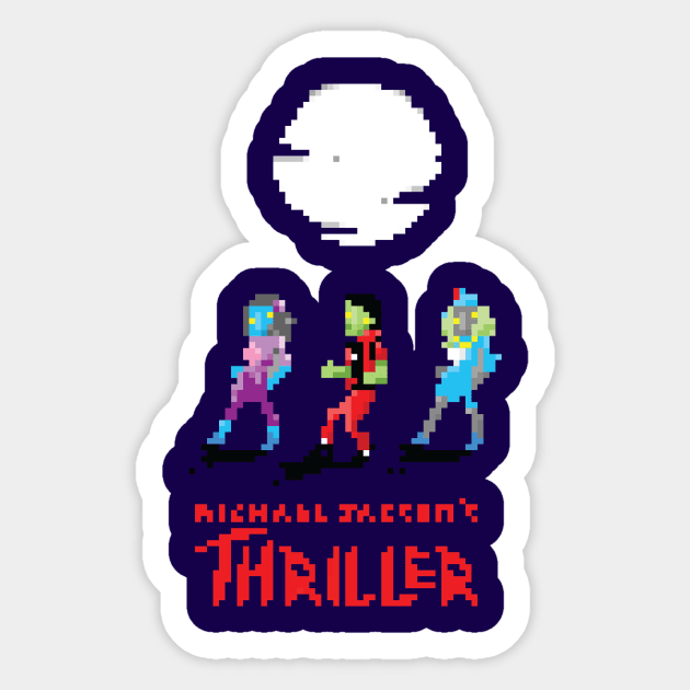 Thriller Pixel Sticker by perol